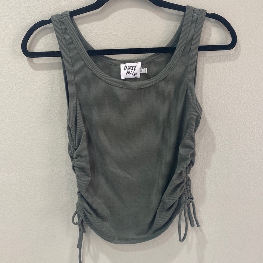 Princess Polly Green Madelyn Top